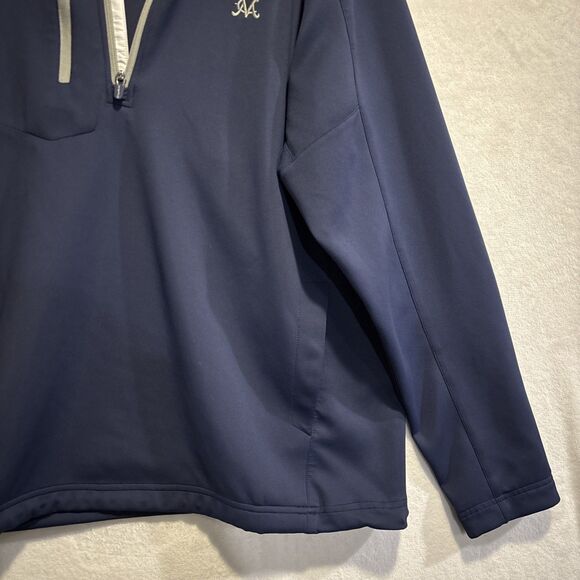 Zero Restriction Tour Series Pullover Men's XL Blue Golf 1/4 Zip Jacket MC Logo - Picture 8 of 16